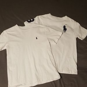 Set of 2 White Ralph Lauren Tshirts